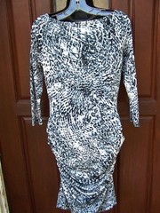 JENNIFER LOPEZ SNAKESKIN DRESS SZ S MULTICOLOR RUCHED NWOT JERSEY