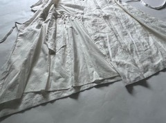 NWT Luxely Ivy Wrap Dress Cloud Dancer 100% Linen Off White $178 Size 16 / XL