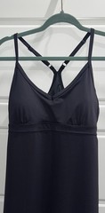 Athleta Shorebreak Racerback Athletic Dress MED Grey Stretch