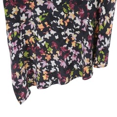 Equipment Tira Silk Floral Sleeveless Shift Midi Collar Lightweight Dress Size M