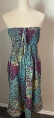 Cyn by Cynthia Mehra Dress Womens One Size Strapless Pull On Knee LengthSundress