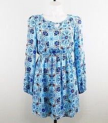 Red Camel Women Dress, Size S, Blue, 100% Polyester