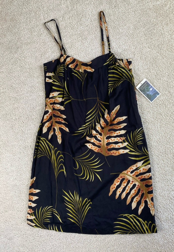 Hawaiian Moon Dress Women&rsquo;s XS Sundress Spaghetti Strap Tropical Aloha USA NEW