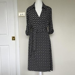Jane Lamerton Petites Vintage Geometric Wrap Dress