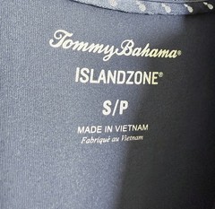 TOMMY BAHAMA Navy Aubrey IslandZone UPF 30+ Sleeveless 1/4 1/2 Zip Dress SMALL