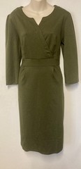 SIZE 16 Smart Olive Green Business Dress