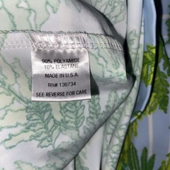 Persifor Dress Womens Medium Stretch Leaf Fern Print Resortwear Tropical USA