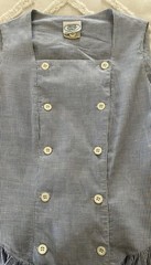 Laura Ashley Vintage 1980’s Pinstripe Pinafore Midi Dress 10 Cottagecore Prairie