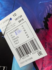 Joseph Ribkoff Multi Floral Mix Shift Dress With Stretch Cap Sleeve Size UK 12