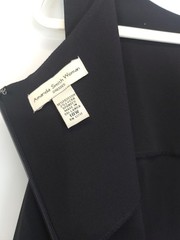 Amanda Smith Black Shift Dress Sleeveless Zip Women 18W Office Staple Layering
