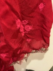 Johnny Was Beautiful Raspberry Eyelet Dress. Xl