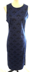H & M BLUE SIZE M MAXI WOMEN DRESS D612