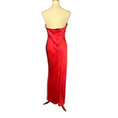 Lovers + Friends Red Strapless Dress LARGE Cocktail Resort Vacation $208 NEW