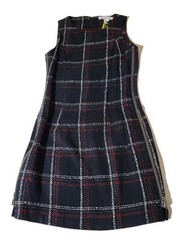 Jumper 4 Black Plaid BCBG Generation Sleeveless Sheath Dress Side Zippers