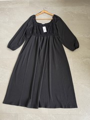 Woman&rsquo;s Black Long Sleeve Occasion, Formal Midi Dress Size 22. Brand New