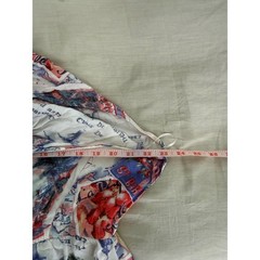 Peter Som Design Nation Postcard Map Print Halter Maxi Dress L Resort Boho