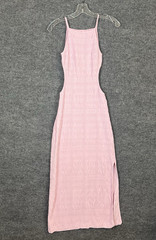 Devon Windsor Womens Monroe Maxi Dress Size Small Pink Side Cutouts Knit