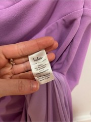 NWT Lulus Glamorous Ways Lavender One-Shoulder Cutout Bodycon Midi Dress Large