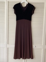 Vintage Ronny Nicole Brown Maxi Dress