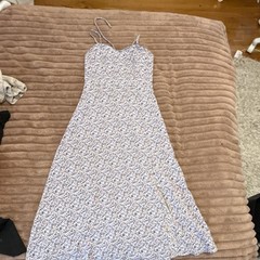 SHEIN Purple Yellow Green White Floral Strappy V-Neck Pullover Sundress XS