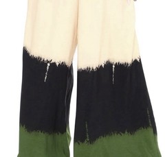 Unique Colorblock Woman’s Jumpsuit Soft Flowy Fabric SZ 14? See Measurements