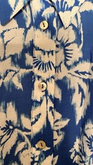 Zara Blue & White Floral Midi Shirt Dress Long Sleeve Collared Button Belted M