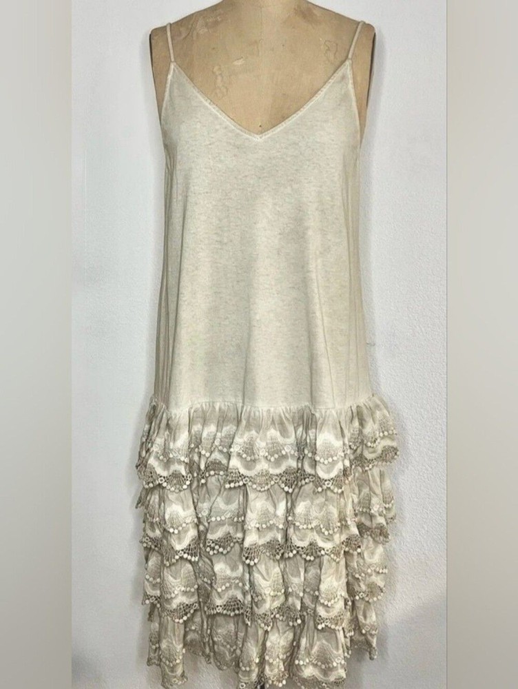 A Rare Bird Ruffled Slip Dress