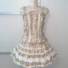 Rare LIZ LISA Lace Camisole Dress 00s Floral Lace Hime Gyaru Fairycore Y2K SizeM