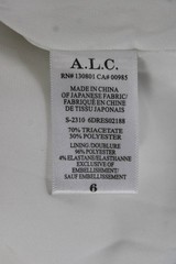 A.L.C. Women Strapless Mini Dress White Triacetate Zip Sleeveless Size 6