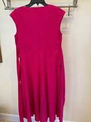 NWT!! Banana Republic Pink Linen-Blend Wrap Midi Resort Dress 10P