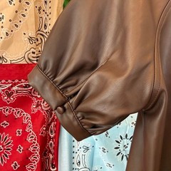 NWOT Evereve Chocolate Faux Leather Dress