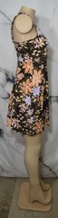 SO GOODS FOR LIFE Black Multicolor Floral Print Sleeveless Dress Medium