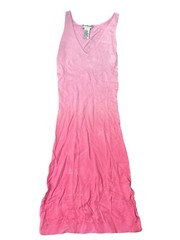 Bebe Pink Ombre Sleeveless Knit Dress S Rayon/Nylon Blend Made In China