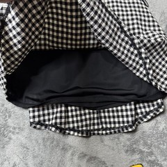 SNIDEL Dress Plaid Black Bow Back Womens Size 1 (Approx. S) Made In Japan