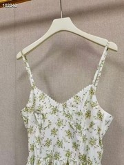 NEW Sandro Floral print V-neck Strapless Dresses + belt Women&rsquo;s