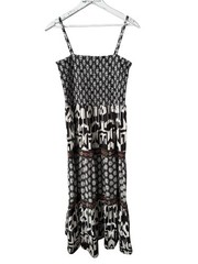 For The Republic Smocked Maxi Dress Size M