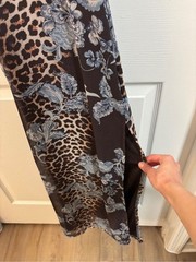 NWT S/XS Forever 21 Maxi Tank Dress in Brown Leopard Floral Print y2k style