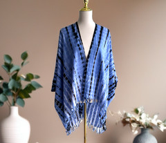 Outer Tie Dye, Cardigan, Jacket, Rayon Top