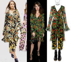 Marc Jacobs Perry Ellis Spring 1993 Grunge Redux Cherry Wrap Dress 8