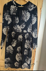 Whistles size 14 Navy & Grey flower print smart / formal dress