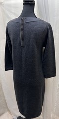 Boden Gray Embellished Knit Sweater Dress 3/4 Sleeve UK 10 US 6R