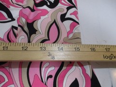 Sheri Martin NY Pink Floral Pin Up Retro 97% Cotton Sleeveless Dress Size 14