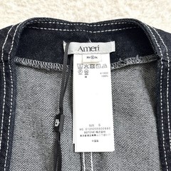 Ameri VINTAGE Japan BOLERO SET DENIM DRESS S Blue Denim Jacket Dress Set New