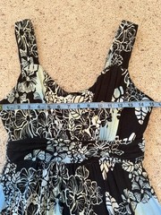 Style and Co Tank Style Slip On Dress Blue Tropical M