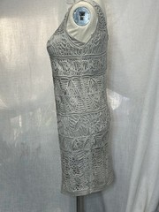 Cluny Gray Lace Dress Small