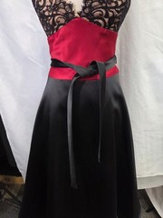 Laundry Multicolor Lace Bodice Tie Wast Formal Maxi Dress Size 2 NWT