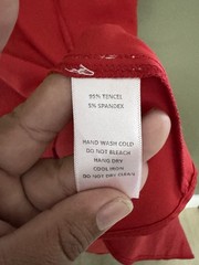 Things Between Tencil Flowy Red Mini Dress Woman Size Large