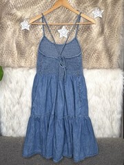 Vintage 90’s Gap Denim Tiered Smocked Sundress