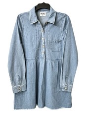 Show Me Your Mumu x Revolve Womens Size Medium Light Wash Blue Denim Mini Dress