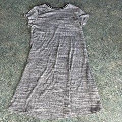 So Dress Womens 15&Prime; Across 33.5 Long Gray Short Sleeve Ladies